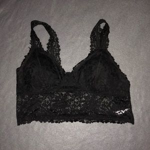 Black lace bralette